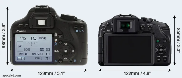 Comparison T1i or G6 rear