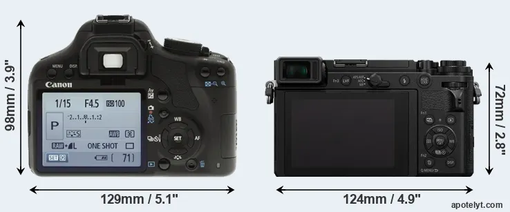 Comparison T1i or GX9 rear