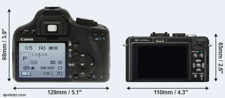 Comparison T1i or LX5 rear