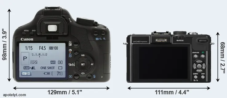 Comparison T1i or LX7 rear