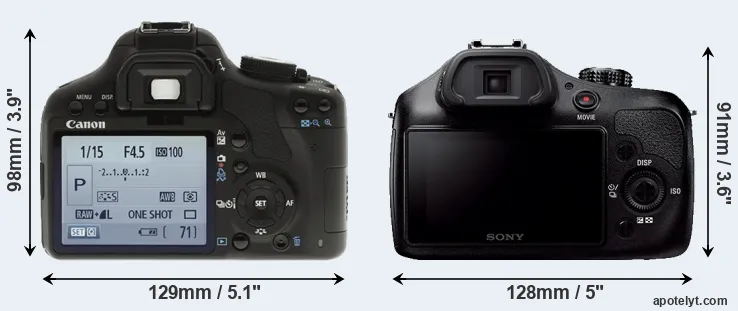 Comparison T1i or A3000 rear