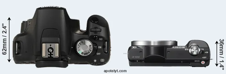 Compare T1i versus A5000 top