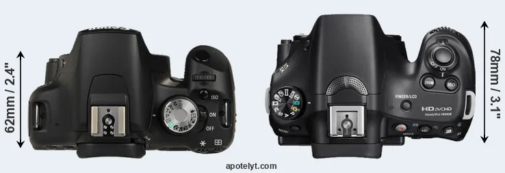 Compare T1i versus A58 top