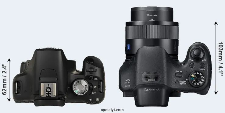 Compare T1i versus HX350 top