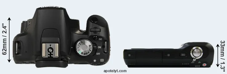 Compare T1i versus NEX-3 top