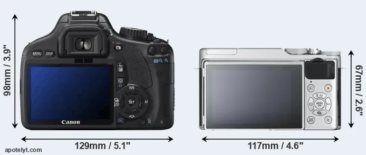 Comparison T2i or X-A10 rear