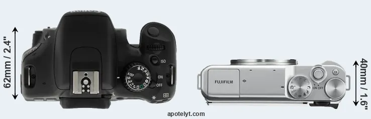 Compare T2i versus X-A10 top