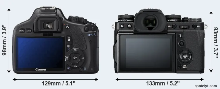 Comparison T2i or X-T3 rear