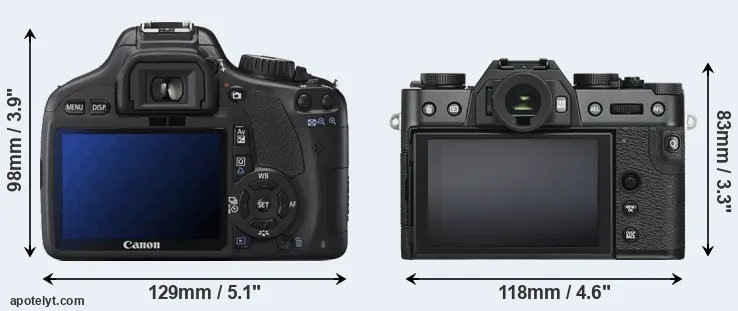 Comparison T2i or X-T30 rear