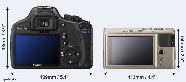 Comparison T2i or XF10 rear