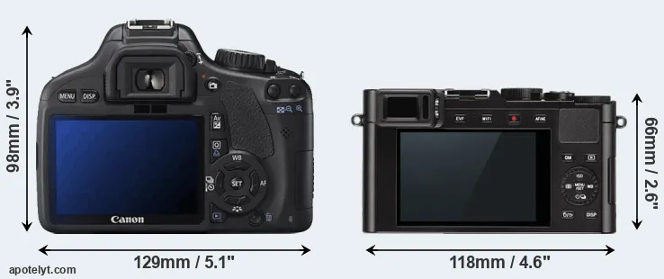 Comparison T2i or D-LUX Typ 109 rear