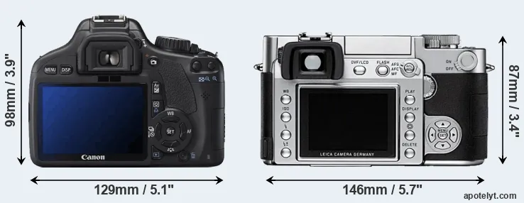 Comparison T2i or Digilux 3 rear