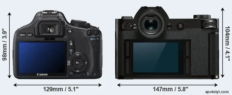 Comparison T2i or Leica SL rear