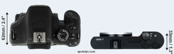 Compare T2i versus T Typ 701 top