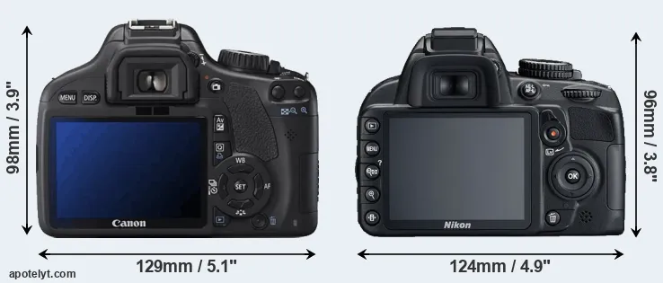 Comparison T2i or D3100 rear