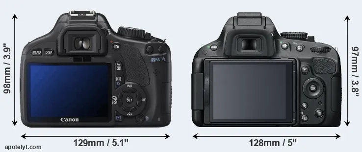 Comparison T2i or D5100 rear