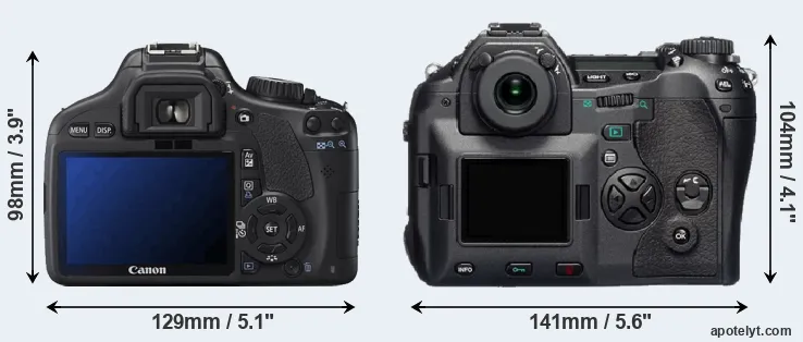 Comparison T2i or E-1 rear