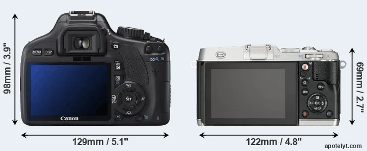 Comparison T2i or E-P5 rear
