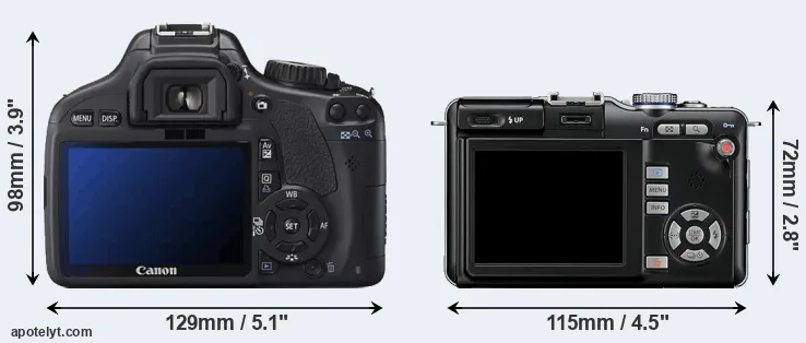 Comparison T2i or E-PL1 rear