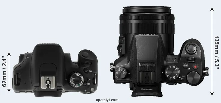 Compare T2i versus FZ2500 top