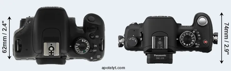 Compare T2i versus G10 top