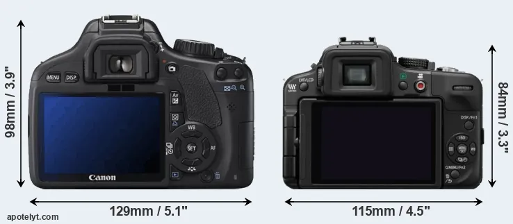 Comparison T2i or G3 rear