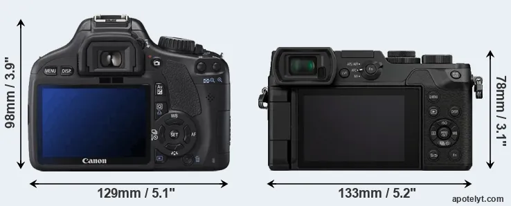 Comparison T2i or GX8 rear