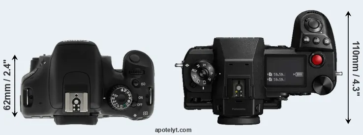 Compare T2i versus S1H top