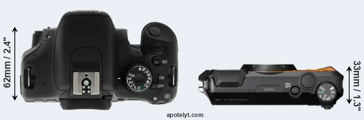 Compare T2i versus WG-6 top