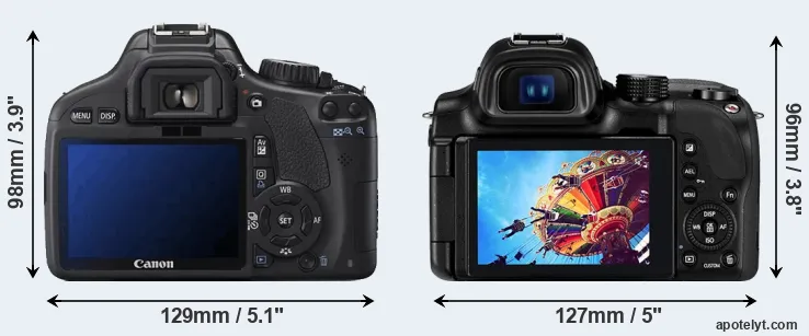 Comparison T2i or NX30 rear