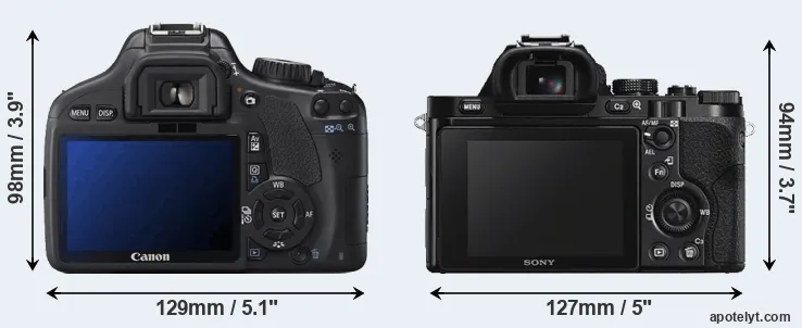 Comparison T2i or A7S rear