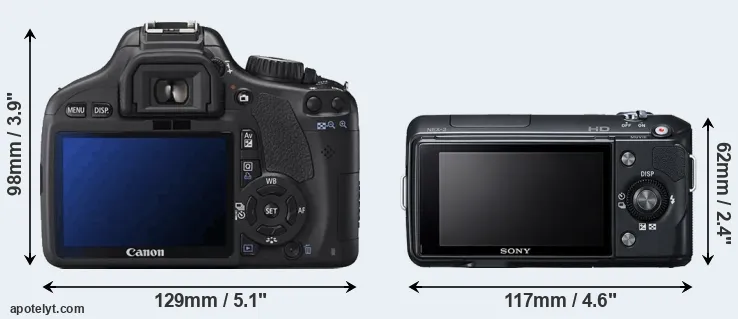 Comparison T2i or NEX-3 rear