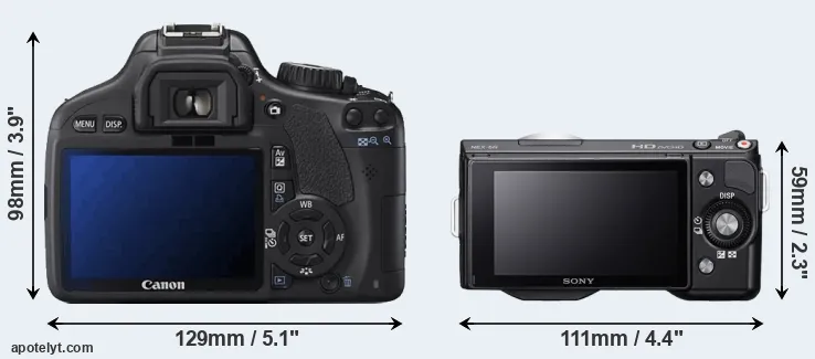 Comparison T2i or NEX-5N rear