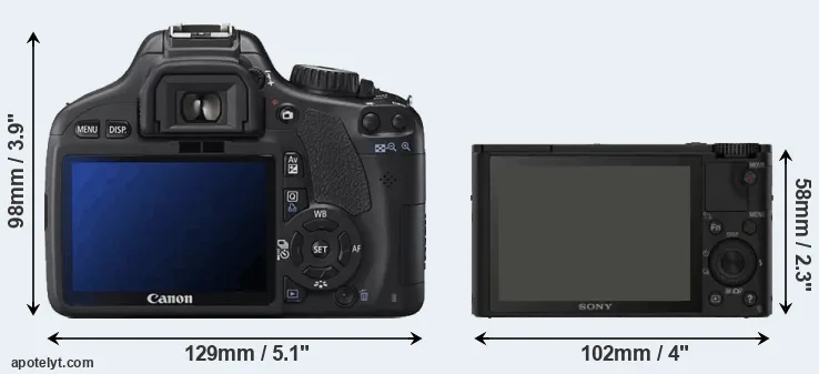 Comparison T2i or RX100 rear