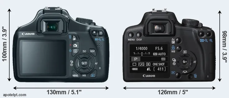 Comparison T3 or XS rear