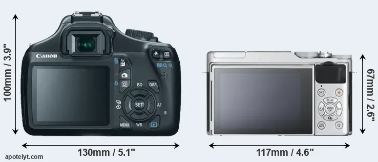 Comparison T3 or X-A10 rear