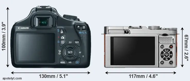 Comparison T3 or X-A2 rear