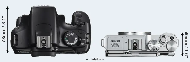 Compare T3 versus X-A2 top