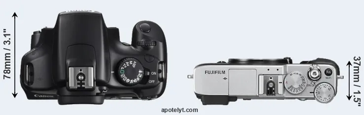Compare T3 versus X-E2S top