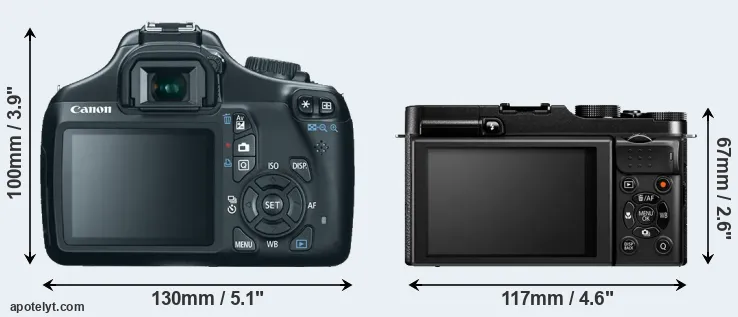 Comparison T3 or X-M1 rear
