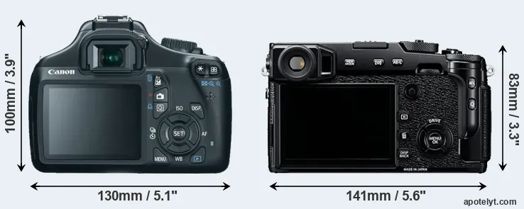 Comparison T3 or X-Pro2 rear