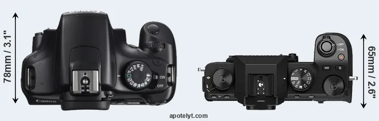 Compare T3 versus X-S10 top