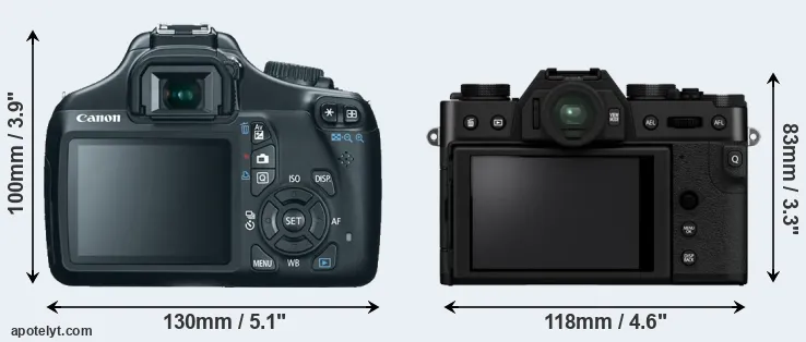 Comparison T3 or X-T30 II rear