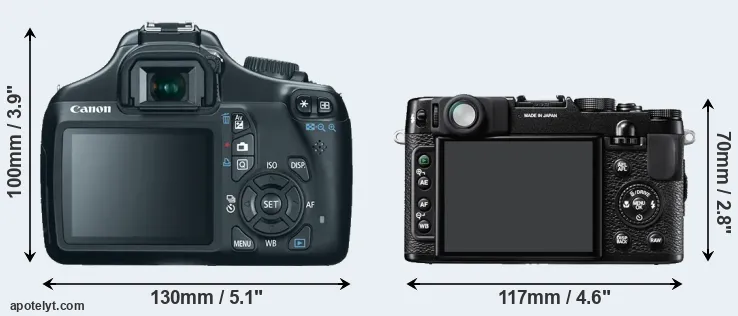 Comparison T3 or X10 rear