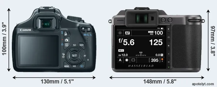 Comparison T3 or X1D II rear
