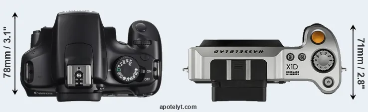 Compare T3 versus X1D top
