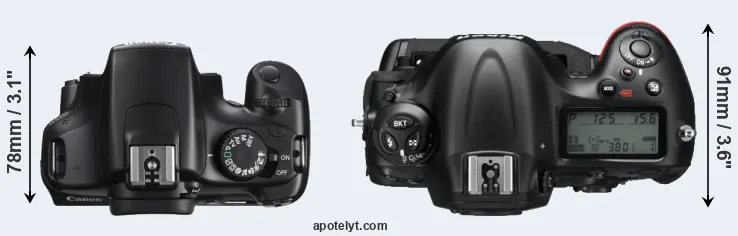Compare T3 versus D4 top