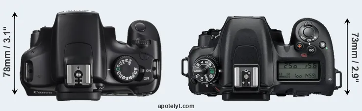 Compare T3 versus D7500 top
