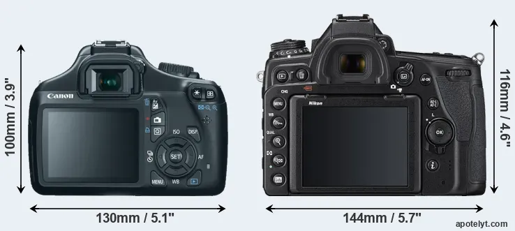 Comparison T3 or D780 rear