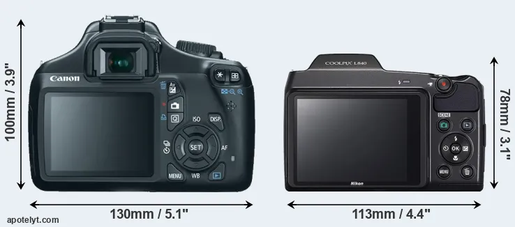 Comparison T3 or L840 rear